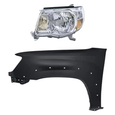 For Toyota Tacoma 05-11 2-Piece Kit (Driver Side Headlight, Front Driver Side