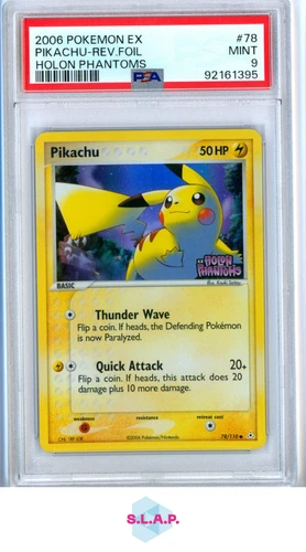 PIKACHU POKEMON 78 2006 HOLON PHANTOMS - ENGLISH PSA 9