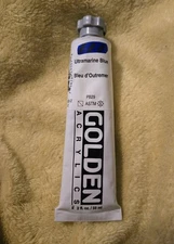 Golden Artist Heavy Body Acrylic Paint 2-Fl Oz Tube ~ Ultramarine Blue NEW
