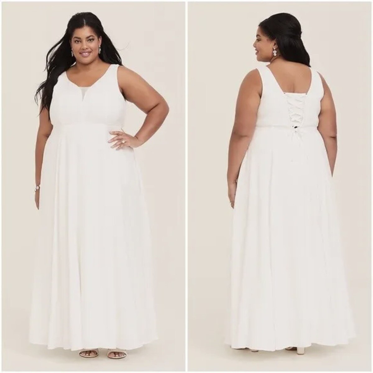Torrid special occasion ivory sweetheart gown size 18 | eBay