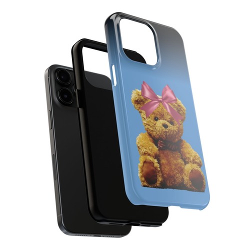 Coquette Teddy Bear Pink Bow iphone case,iPhone 16, 15, 14 Pro Max, 13, 12, 11 - Picture 31 of 92