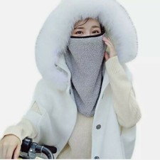 Womens Winter Fleece Neck Gaiter Face Mask Windproof Warm Scarf USA Seller