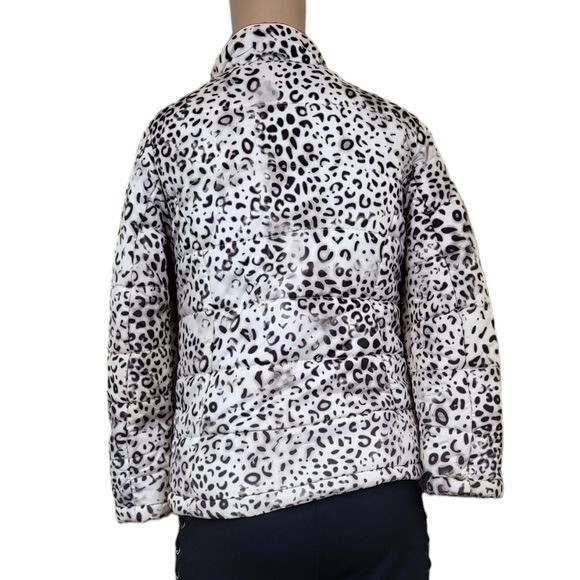 ZeroXposur Leopard Black White Jacket 10/12 Winter Fall ZeroXposur Leopard Black White Jacket 10/12 Winter Fall