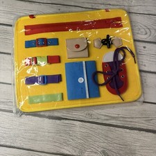 Toddler Busy Board Educational Motor Skill Sensory Board Montessori Alphabet
