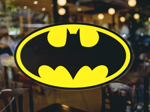 Calcomanía de Caballero Oscuro cómic con logotipo de Batman para ventana de coche - Imagen 8 de 10