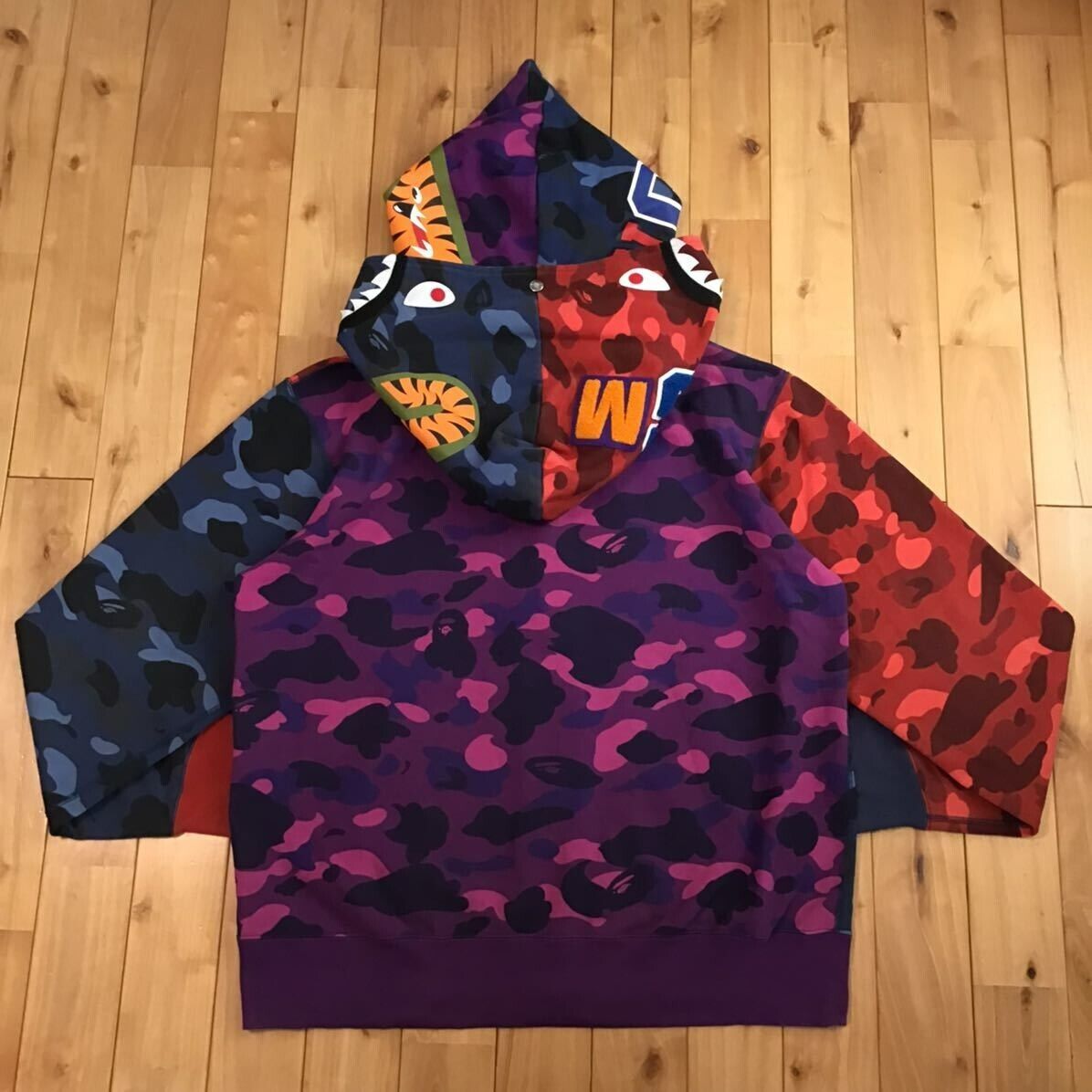 BAPE Double shark full zip hoodie crazy camo A Bathing Ape BAPE Double shark full zip hoodie crazy camo A Bathing Ape