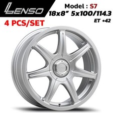 New Lenso S7 Wheel Rim 18x8 Pcd 5x100114.3 Et42 For Mitsubishi Eclipse Set 4 New Lenso S7 Wheel Rim 18x8 Pcd 5x100114.3 Et42 For Mitsubishi Eclipse Set 4