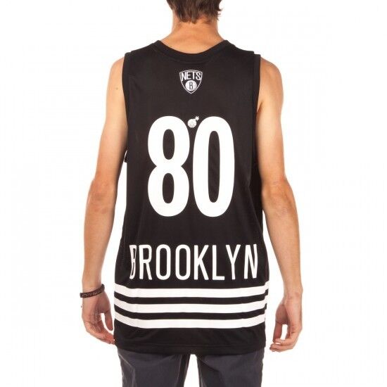 Adidas X The Hundreds NY JERSEY Black White Print NBA Adidas X The Hundreds NY JERSEY Black White Print NBA