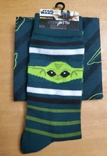 BABY YODA Crew Socks with Bandana Size 6-12. STAR WARS The Mandalorian