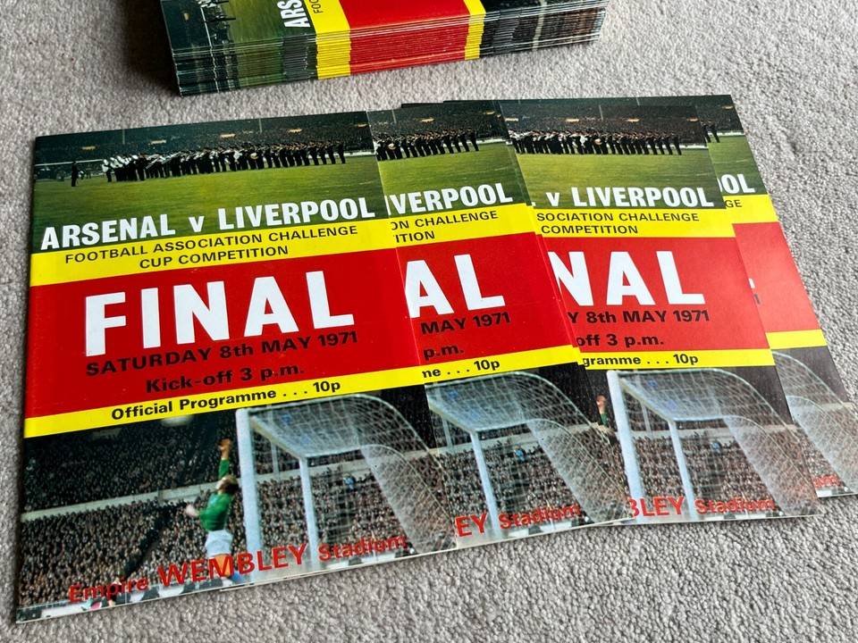 1950 F.A Cup Final Programme Arsenal v. Liverpool, (rusty staples