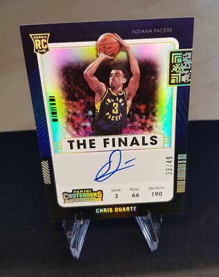 Panini 2021-22 Contenders - #113 - Chris Duarte - Finals On Card Auto - /49