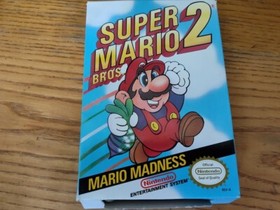 Super Mario Bros. 2 NES Nintendo Authentic Complete box, manual and game