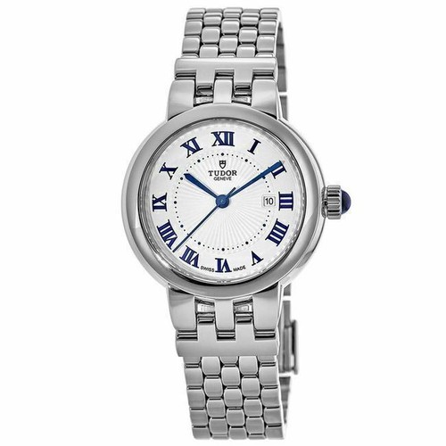 TUDOR CLAIR DE ROSE 35200 26mm SS Automatic Silver Dial Date  display picture 3