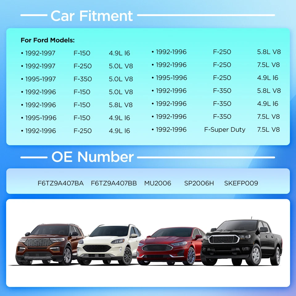 Fuel Pump for Assembly Ford F150 F250 1992-1996 with 19 Gallon Front Steel Tank - Imagem 2 de 4