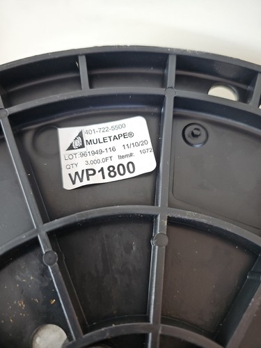 MULETAPE 5/8” 1800lb Rotolo di Nastro Tirante per Condotti da 3000' Neptco 10728 Pre-Lubrificato - Foto 4 di 4