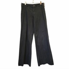 Ralph Lauren Collection Purple Label  High Rise Wide Leg Flare Pants Black Sz 6