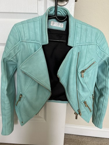 celeb boutique mint leather jacket 