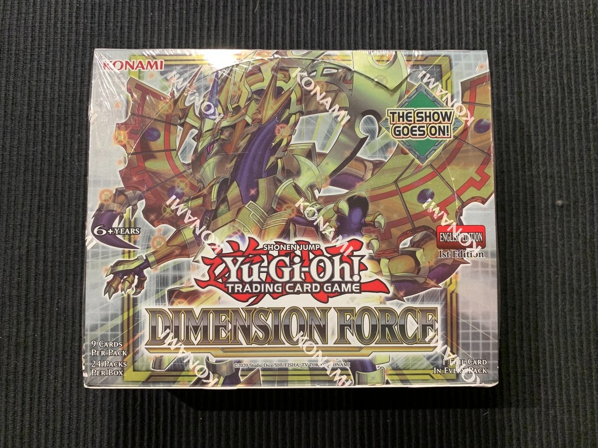 遊戯王OCG DIMENSION FORCE BOX KONAMI YUGIOH DIMENSION FORCE 24 PACK 216 CARDS SEALED BOOSTER BOX