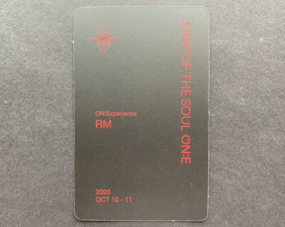 BTS-MAP OF THE SOUL ON:E DVD OFFICIAL PHOTO CARD RM | eBay