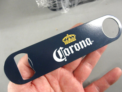 CORONA BEER   STEEL METAL BOTTLE OPENER BARTENDER SPEED BAR TOOL NAVY BLUE NEW
