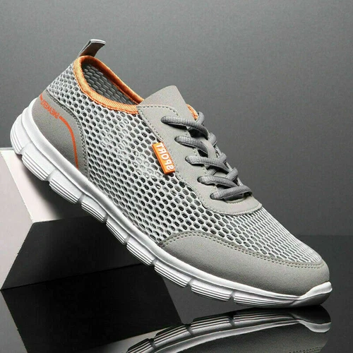 Herren Sommer Mesh Atmungsaktiv Freizeit Sports Sneaker Laufschuhe Turnschuhe T1 - Bild 2 von 14