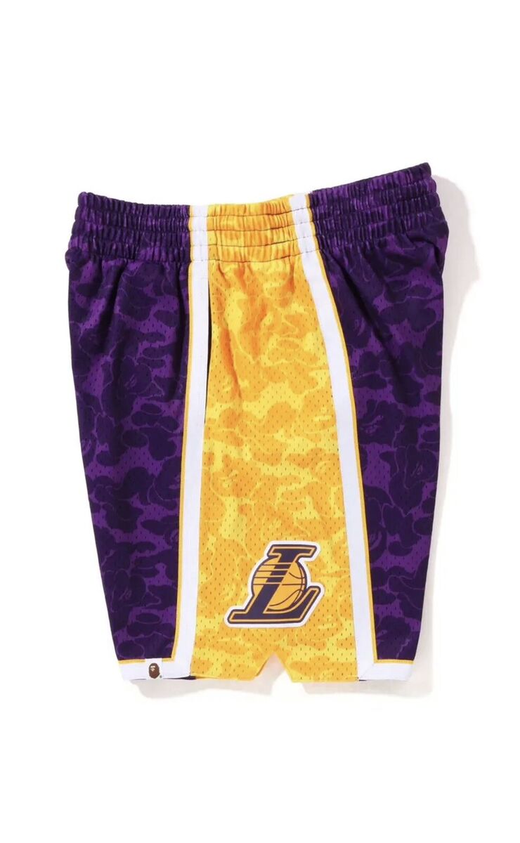 Bape X Mitchell & Ness Men's Los Angeles Lakers Jersey Bape X Mitchell & Ness Men's Los Angeles Lakers Jersey