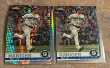 Mitch Haniger 2019 Topps Chrome Prism Refractor + Base LOT #138 Seattle Mariners