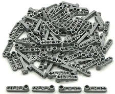 Lego 100 New Light Bluish Gray Technic Liftarms Modified Stud 1 x 4 Pieces