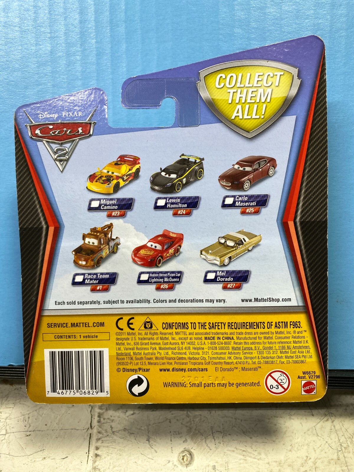 Disney Pixar Diecast Car Cars 2 Mel Dorado 27 for sale online | eBay