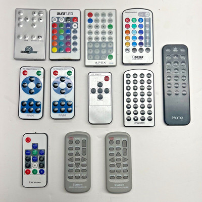 Small Remote Control Replacement ( LOT OF 12 ) CR2025 / Canon / iHome MISC.
