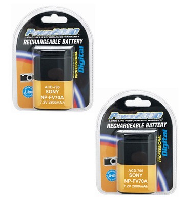 2x Batteries Np Fv70a For Sony Ax55 Axp55 Cx680 Pj680 Ax60 Ax30 Ax33 Axp33 Axp35 Ebay