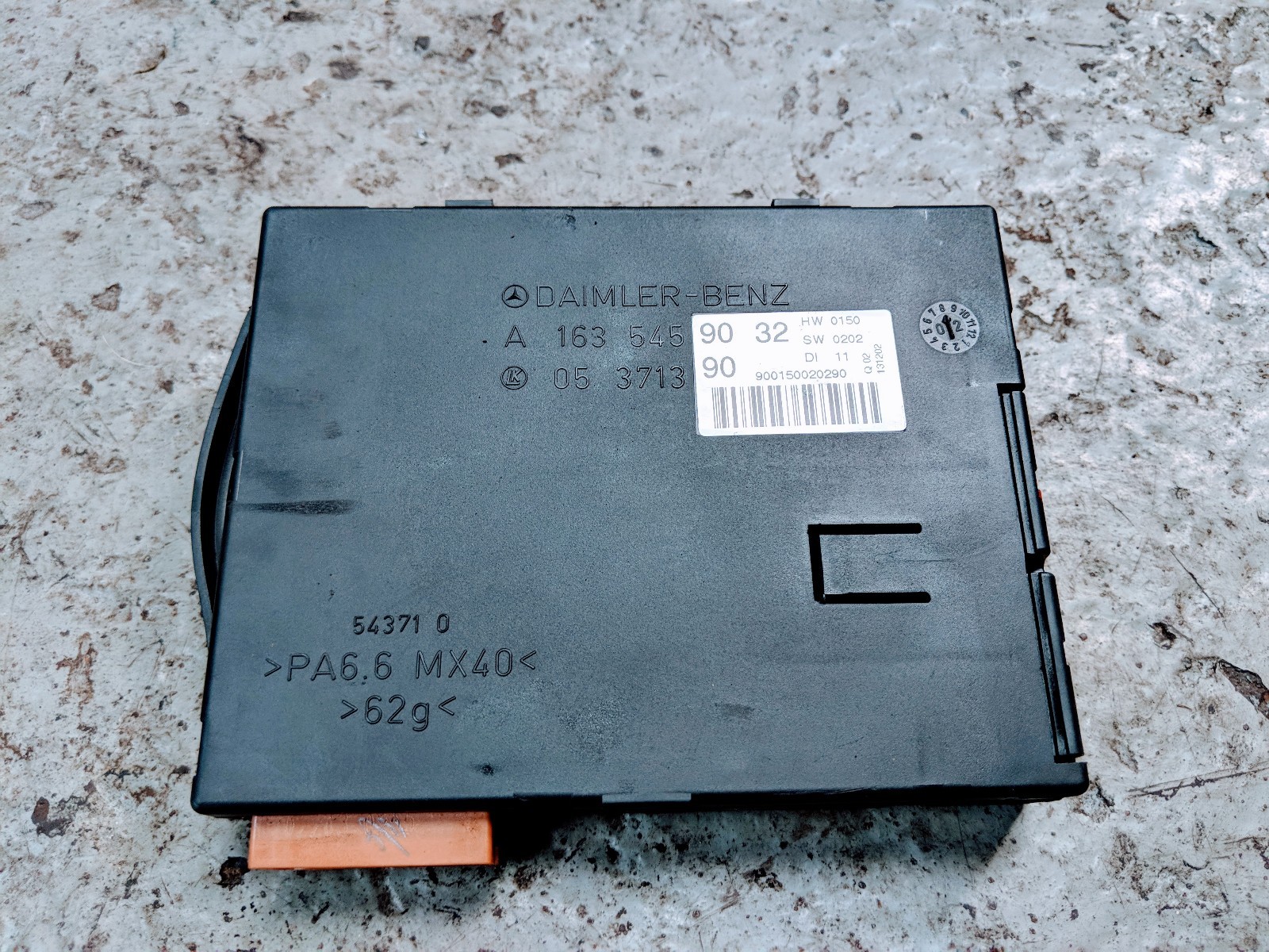 MERCEDES ML M CLASS BCM BODY CONTROL MODULE ECU A1635459032
