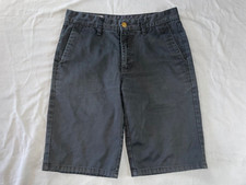Volcom Vmonty Solid Flat Front Chino Skate Shorts. Black. Youth 18, Men's 29 GUC