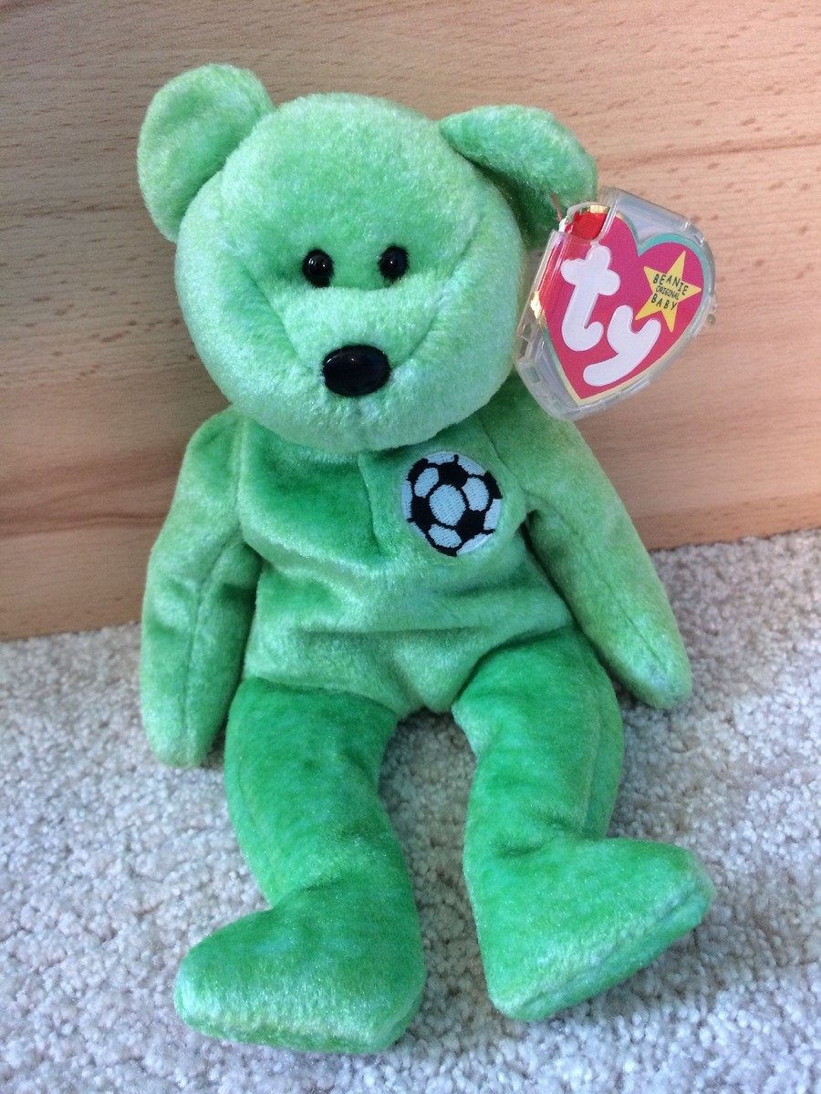 TY 1999 KICKS VINTAGE RETIRED ULTRA RARE BEANIE BABY BEAR