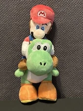 Super Mario Bros. - Mario Riding Green Yoshi 9" Plush - Please Read