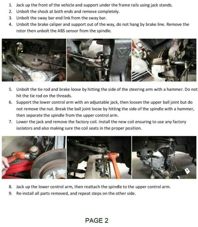 Muelles helicoidales de elevación delanteros MaxTrac 753520-6 de 2" para Ford F150 V6 1997-2003 Foto 3 de 4