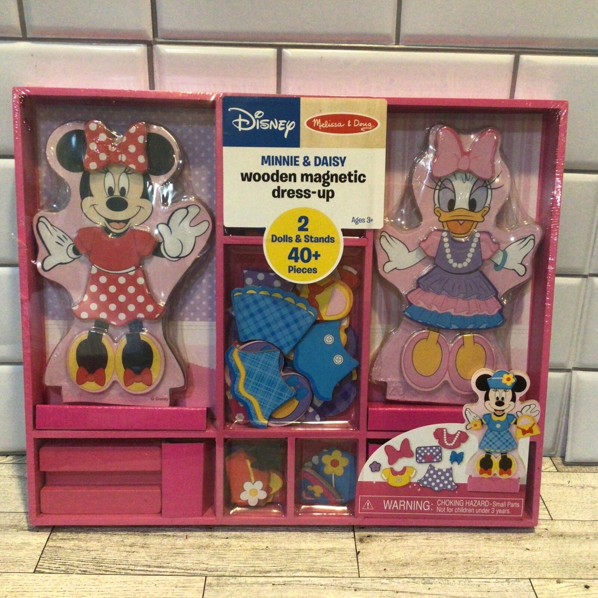 Melissa Doug Disney Minnie Mouse and Daisy Duck Magnetic Dress-Up Wooden  Doll