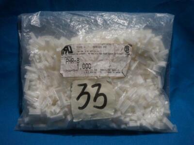 Lot 1000pcs JST PHR-8 PHR8 Connector Housing 8POS 2MM White NEW OLD STOCK