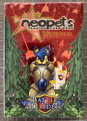 NEOPETS Meridell One Player 40 Card Theme Deck TCG Battle for + 10 basic neopet