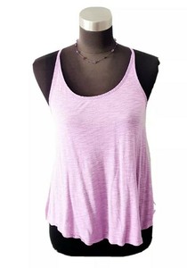 purple flowy tank top