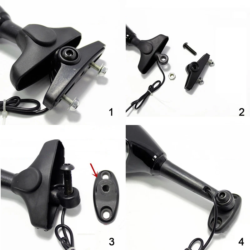 Espejos retrovisores LED de carreras con señales de giro para motocicleta estilo 5 para Honda CBR1100XX Blackbird Foto 4 de 4