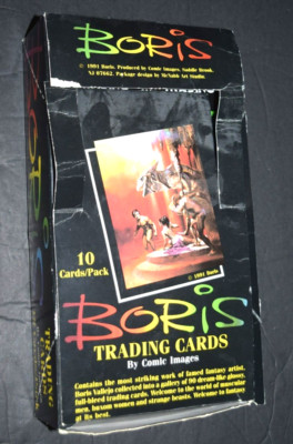 VTG, BOX OF BORIS TRADING CARDS by Comic Images (36 Sealed Packs