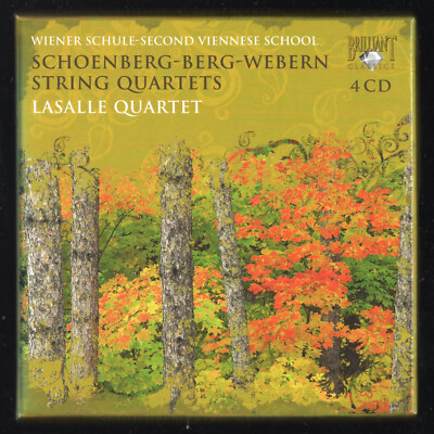 4 CD   Schoenberg Berg Webern String Quartets   BOX 4 CD BRILLANT CLASSICS