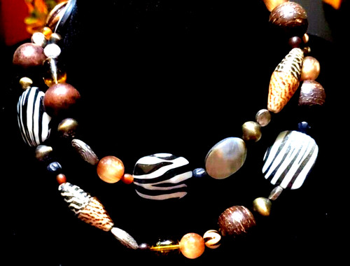 Bead Necklaces -2pc. Animal Prints by Premier Designs