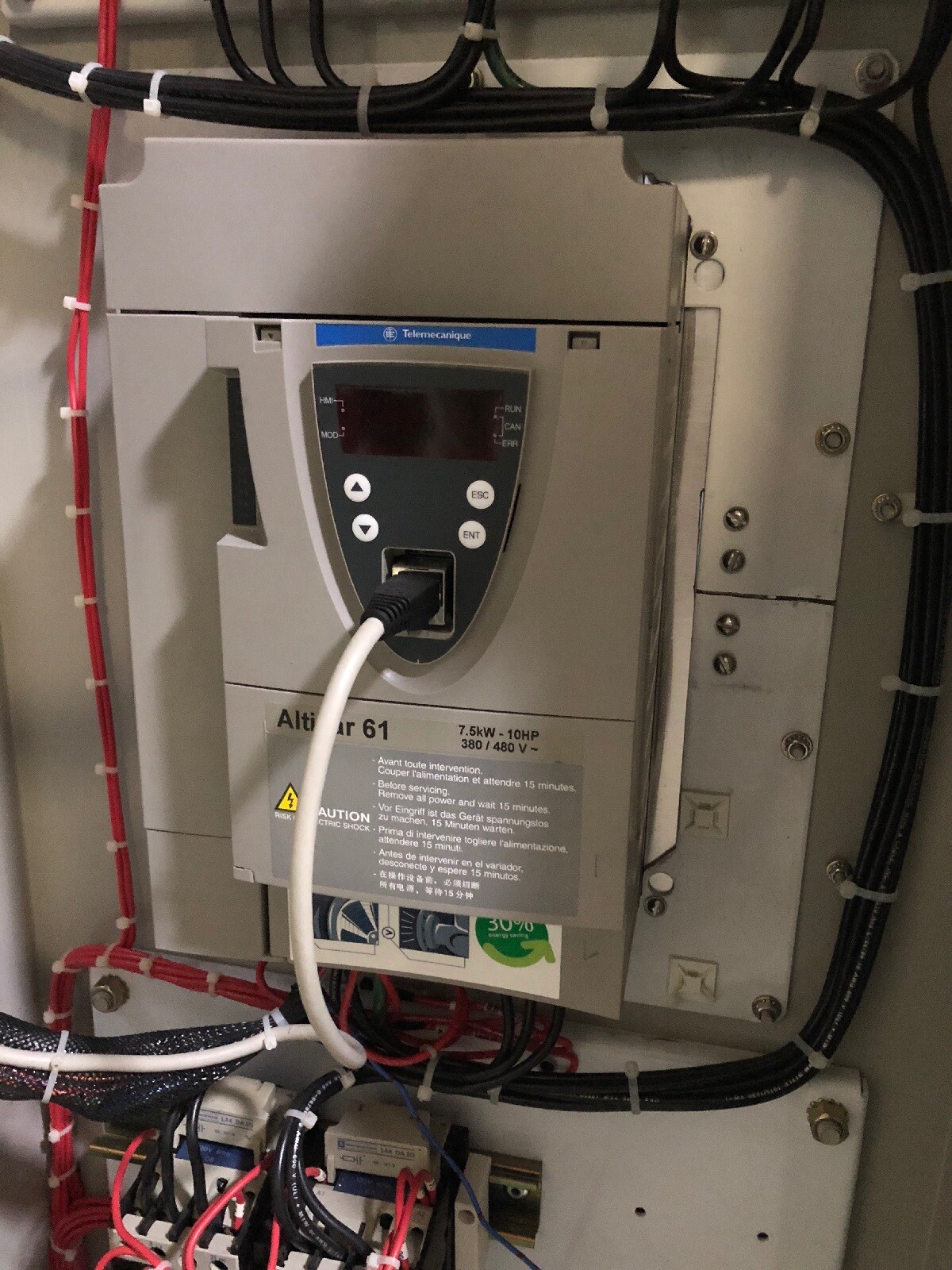 Square D Drive Enclosure Altivar 61 10 HP 480 Volt eBay