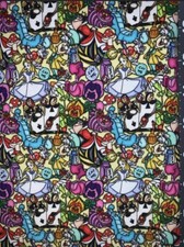 Alice in Wonderland Custom Fabric Fat Quarter 18  x28  Cotton Spandex