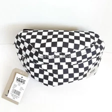 NWT Vans Uni-Pak Checkered Fanny Pack Waist Pack Sling Bag Black/White