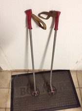 Paire de batons Ski HIVERNA 90cm Enfant VintageChaletMontagneDécoration