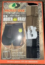 Mossy Oak  4-Pair Mens Boxer Brief Underwear Polyester Blend Stretch  2XL