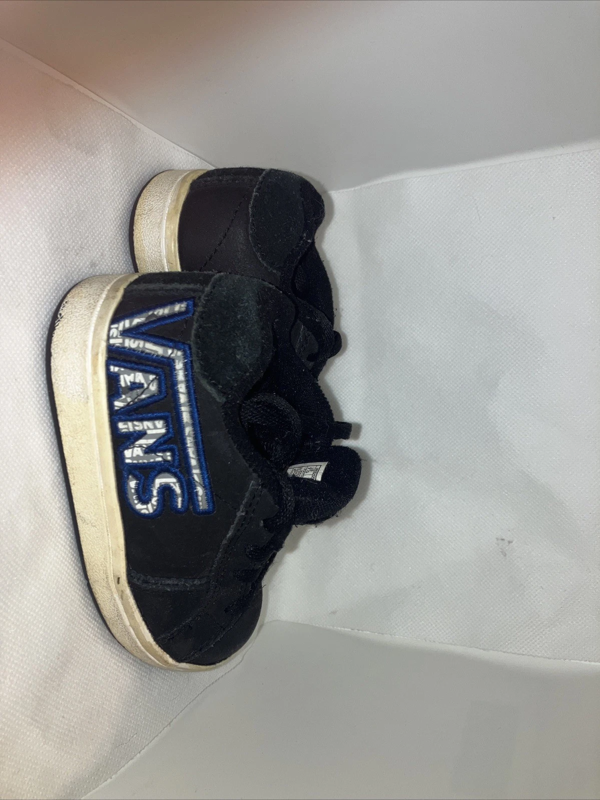 VANS Widow scarpe da skateboard casual stringate sneakers nere scamosciate bambino 7